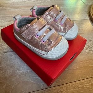 See Kai Run Stevie sneakers in Rose. Size 4.
